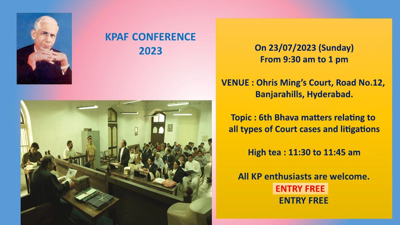 image-KPAF Conference -2023 on Sunday 23rd July at Ohris Ming’s Court, Road No.12,  Banjarahills, Hyderabad